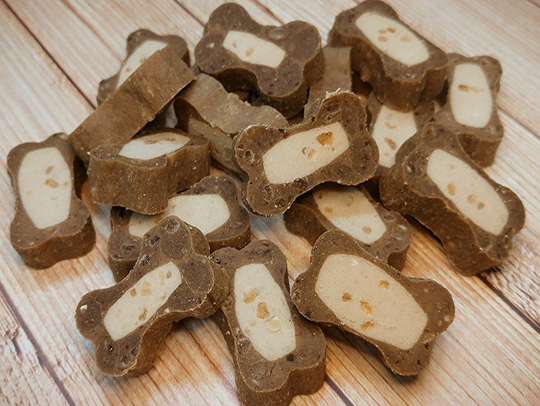 The new range of dog treats . ( dog snacks )
